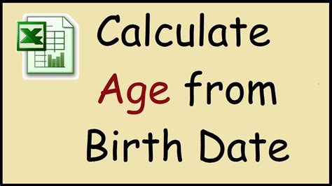 calculation for age dating